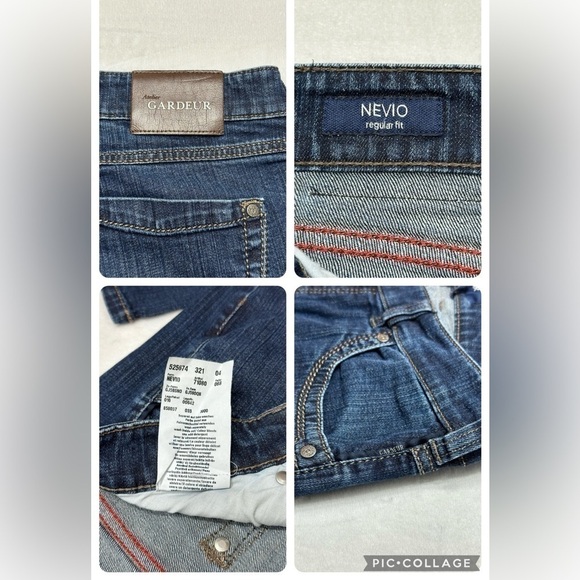 Atelier Gardeur Men’s Jeans, Nevio, Regular Fit, 36x32, Zipper Fly - Picture 12 of 12